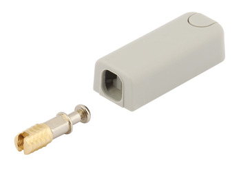 Spring Push Catch Plastic/Steel Grey