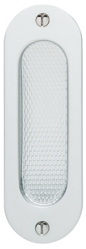 FSB Flush Pull Handle Rnd 120x40mm Aluminium Silver