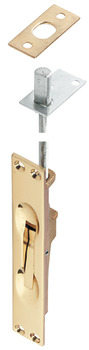 Lvr Act Flushbolt 172x25x30mm Brs Polished Brass
