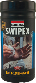 Soudal Swipex Wipes 100 Wipes in Tub 007.59.205