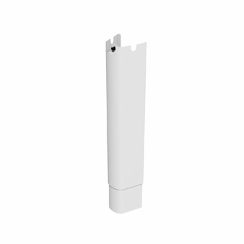 Ropox Cover-Leg 2 Sec w SuppFoot Steel Wht