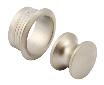 Mini Push-Lock+Rosette Set 19mm Plastic MNP