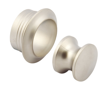 Mini Push-Lock+Rosette Set 16mm Plastic MNP