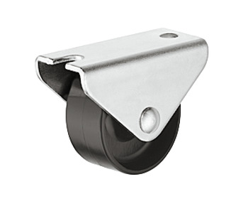 D30mm Castor Fixed without Brake Plastic Galvanised