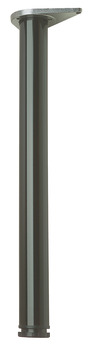 Leg w Adj D80x710mm Silver Col 9006 - view 3