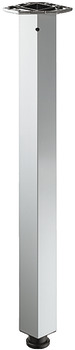 Square Table Leg 60x60x705mm Polished Chrome Plt