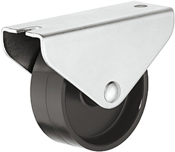 D45mm Castor Fixed without Brake Plastic Galvanised