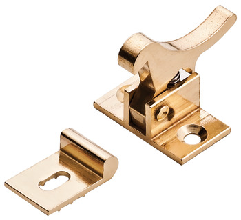 Elbow Catch Spring Loaded UH Brass Polished Brass