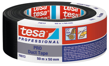 Tesa Pro 74613 Tape Duct 50m 50mm Black 007.81.165