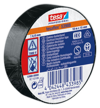 Tesa Pro53988 Tape Insul Sft PVC Black x10 007.81.469