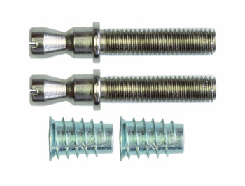 M8x50mm Face Fixings Steel Set - Timber Drs