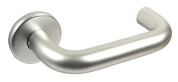 Safety Lever Hdls/Roses D20mm Aluminium SAA 904.21.501