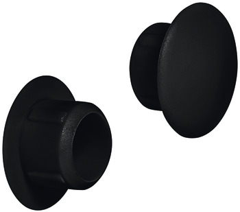 Cover Caps D10mm Blind Phillips Plastic Black 9005
