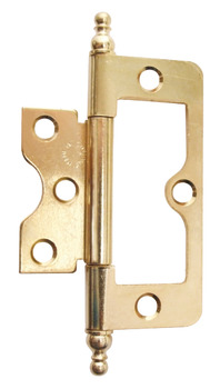 Flush Hinge 76x25mm MD Inset Steel FB