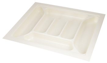 Cutlery Ins 441-500mm 600/600mm Plastic CrWht