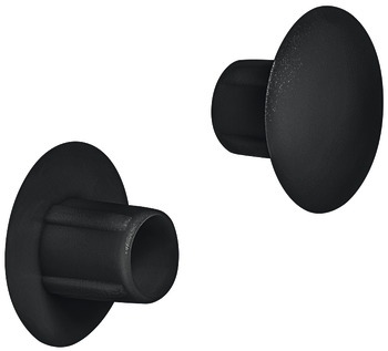 Cover Caps D10mm Blind Phillips Plastic Black 9005
