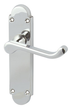 Lvr Scroll Hdls/Plt 167mm Latch Zinc Alloy PC