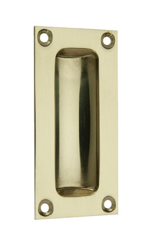 Flush Pull Handle 89x42mm Brass SC