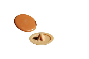Cover Cap D12/1.7mm Phillips Plastic Beige