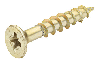 Spax Screw Prt Countersunk PZ2 D5.0x100/60mm Yellow Zinc