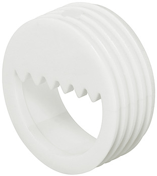 Suspension Fit Rectangle D16mm Half Plastic Wht