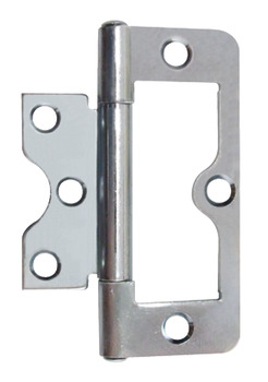 Flush Hinge 75x25mm LD Inset M.Steel EB