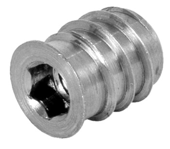 Screw-In Sleeve M4 D8x10mm SW4 Steel Brt