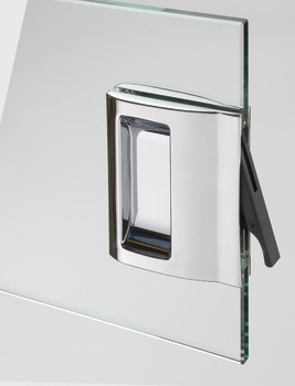 Pocket Sliding Door Handle w Pull Aluminium PCP