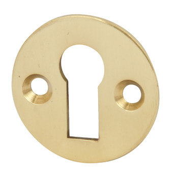 Escutcheon D33mm Plain Std KW Brass Polished Brass