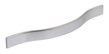 Jackson Bow Handle Zinc Alloy Polished Nickel 128mm Fixing Centres