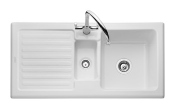 Rectangle Rustic CRT10202WH 1.5B Sink Cer Wht