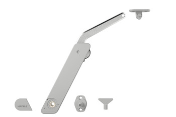 Free Flap H 1.5 Plastic/Metal B LH Grey