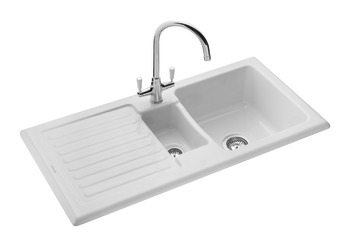 Rectangle Rustic CRT10202WH 1.5B Sink Cer Wht - view 2