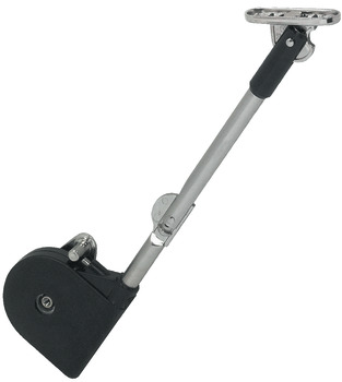 Lid Stay 190mm Steel NP/Plastic Black