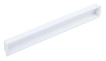 Cubic Inset Handle Zinc Alloy Matte White 160mm