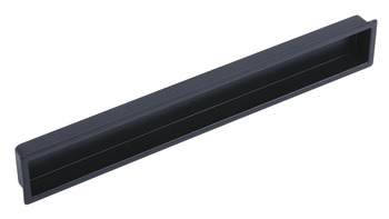 Cubic Inset Handle Zinc Alloy Matte Black 160mm