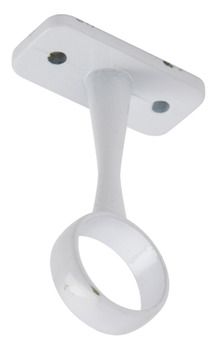 WithRobe Rail D19mm Centre Bracket White PC