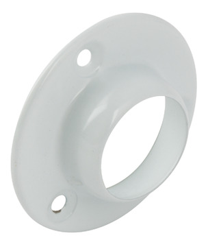 WithRobe Rail D25mm Deluxe Socket White