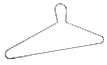 Anti Theft Wire Coat Hanger Steel Black Epoxy