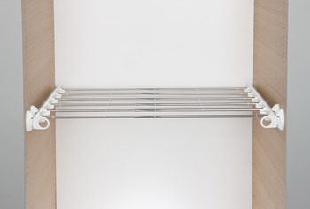 WithRobe System+ PO Trou Rack 8kg Wht/Aluminium