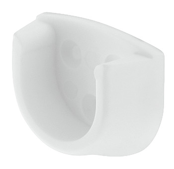 WithRobe Rail (Rnd) End Supp 20mm White