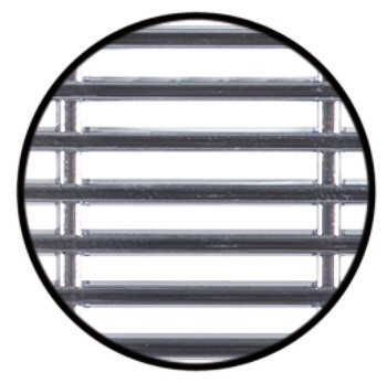 Ventilation Grille Rectangle 230x68mm Plastic Chrome - view 2