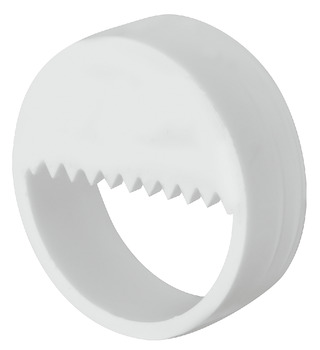 Suspension Fit Rectangle D27mm Half Plastic Wht