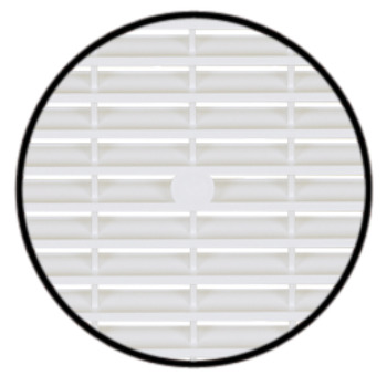 Ventilation Grille Rectangle 154x154mm Plastic White - view 2