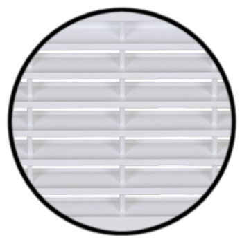 Ventilation Grille Rectangle 338x132mm Plastic White - view 2
