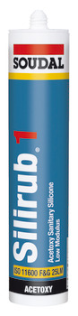 Soudal Silirub 1 Uni Silicone 300ml Wht