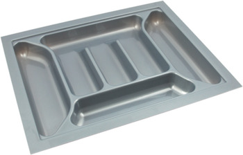 Cutlery Ins 434x534mm Plastic Met/Silver