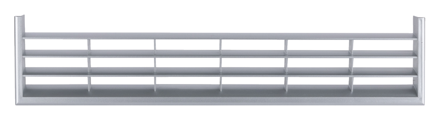Ventilation Grille Rectangle 367x79mm Plastic Stainless Steel
