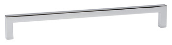 U Pull Handle Zinc Alloy Polished Chrome 28.5x128mm Fixing Centres