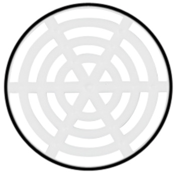 Vent Trim Rectangle D50mm Plastic White - view 2